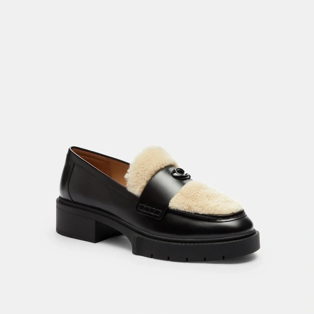 NWT Coach Leah Loafer lady’s Shoes Size 7 Black CX033